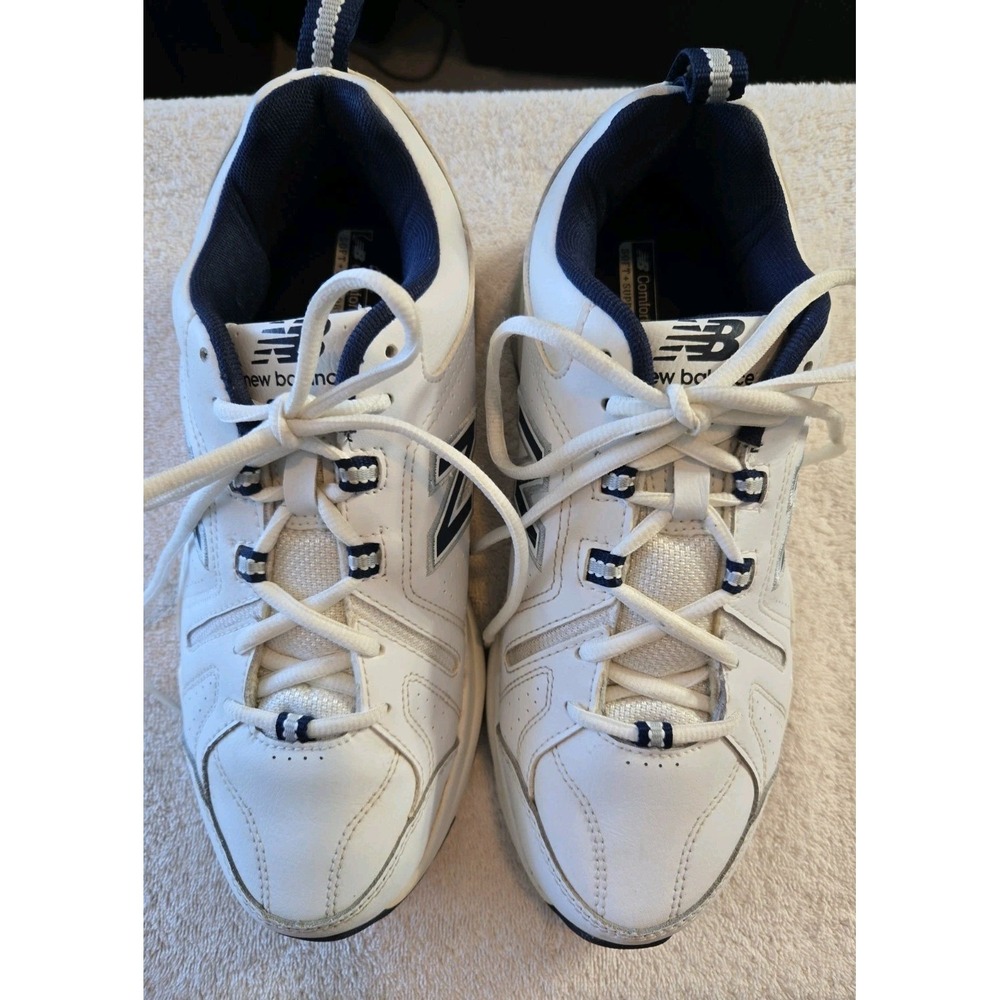 New Balance Mens Size US 7.5 ,  4E Wide 608 V5  White Leather Sneakers